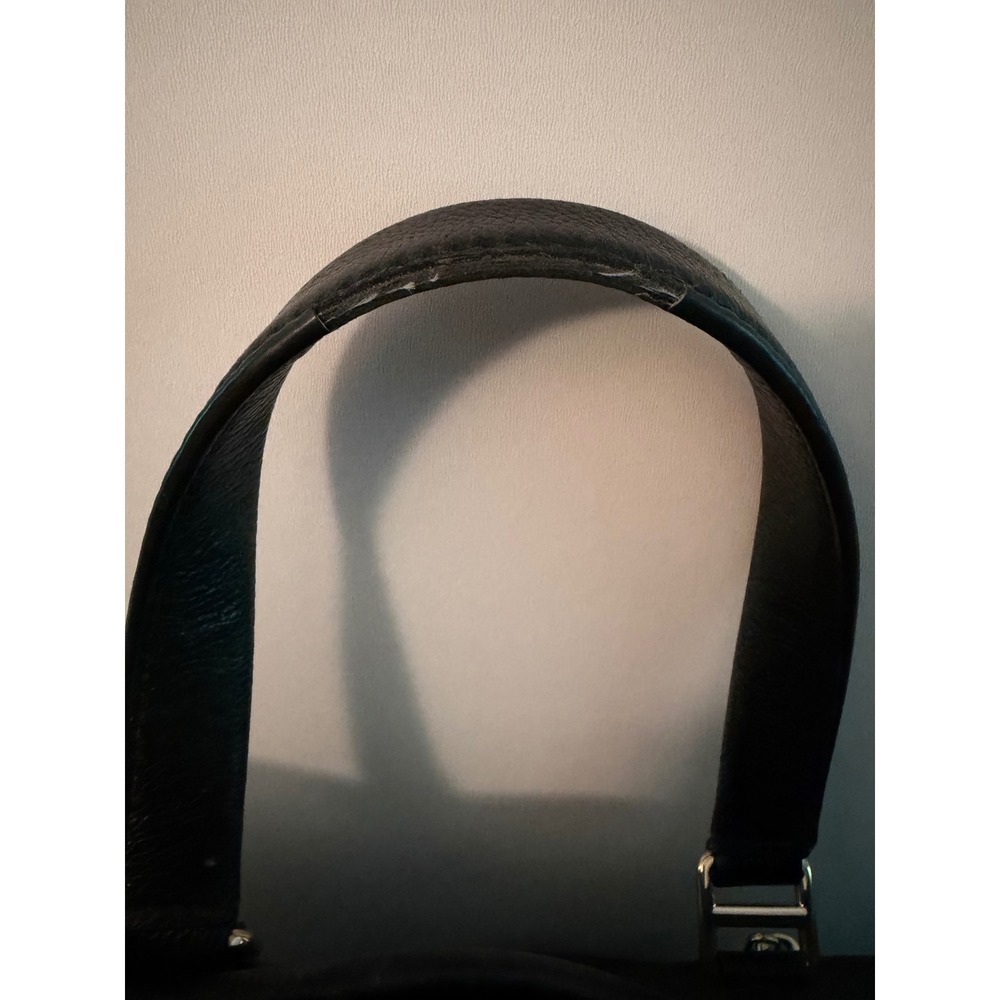 Marc Jacobs Black Leather Cruiser Satchel Bag with Crossbody Strap EUC - Picture 5 of 9
